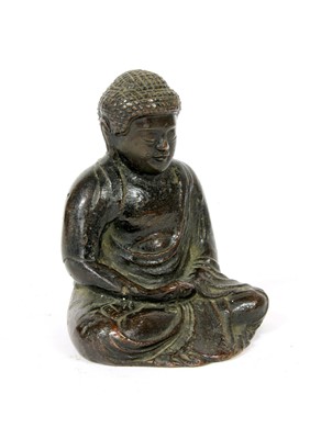 Lot 120 - A bronze Buddah