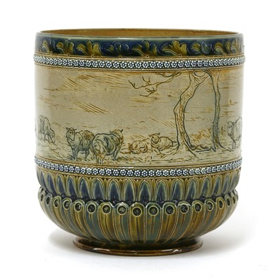 Lot 10 - A Doulton Lambeth stoneware jardinière