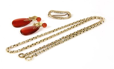 Lot 36 - A Georgian gold ouroboros brooch