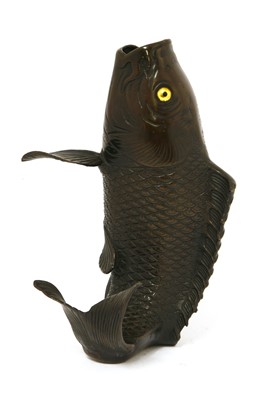Lot 446 - A Japanese bronze vase