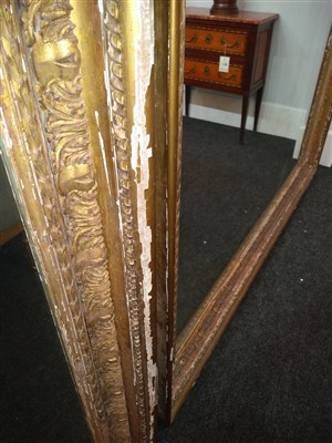 Lot 2 - A pair of large gilt gesso picture frames