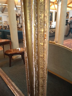 Lot 2 - A pair of large gilt gesso picture frames