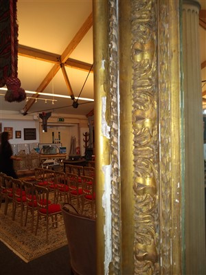 Lot 2 - A pair of large gilt gesso picture frames