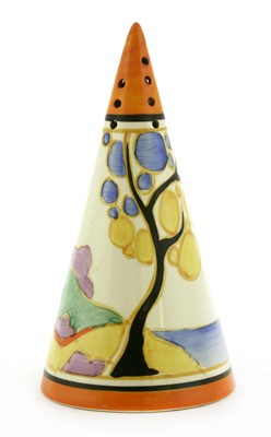 Lot 140 - A Clarice Cliff 'Secrets' sugar sifter