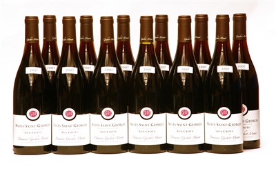 Lot 127 - Domaine Gachot-Monot, Nuits-Saint-Georges, "Aux Crots", 2007, twelve bottles (boxed)