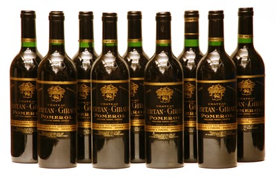 Lot 175 - Chateau Certan-Giraud, Pomerol, 1986, nine bottles
