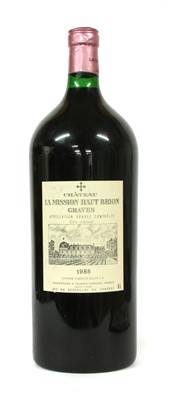 Lot 180 - Chateau La Mission Haut-Brion, Cru Classé des Graves, 1985, one six litre bottle (owc)