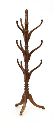 Lot 526 - A 19th century mahogany hallstand