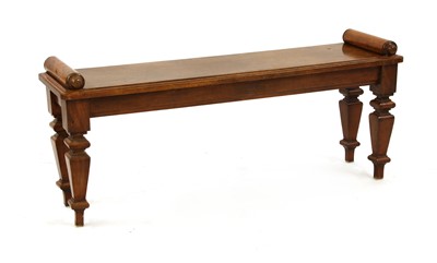 Lot 529 - A 19th century mahogany window seat