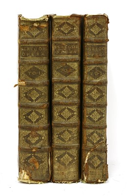 Lot 263 - Sancti Gregorii Papæ Primi Cognomento Magni Opera in très tomos distributa. 3 volumes.