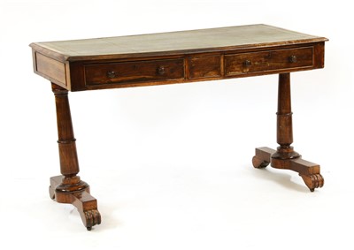 Lot 536 - A Victorian rosewood library table