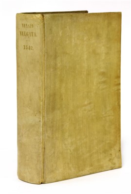 Lot 208 - BIBLE: 1542, Latin Vulgate Bible: Biblia Sacra.