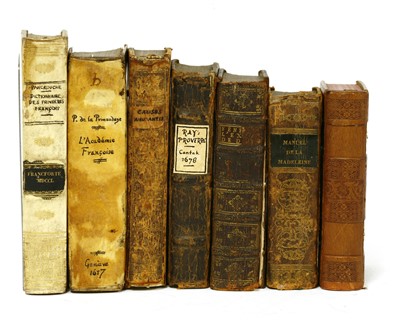 Lot 93 - 1- Ray, John: A Collection of English Proverbs..