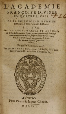 Lot 93 - 1- Ray, John: A Collection of English Proverbs..