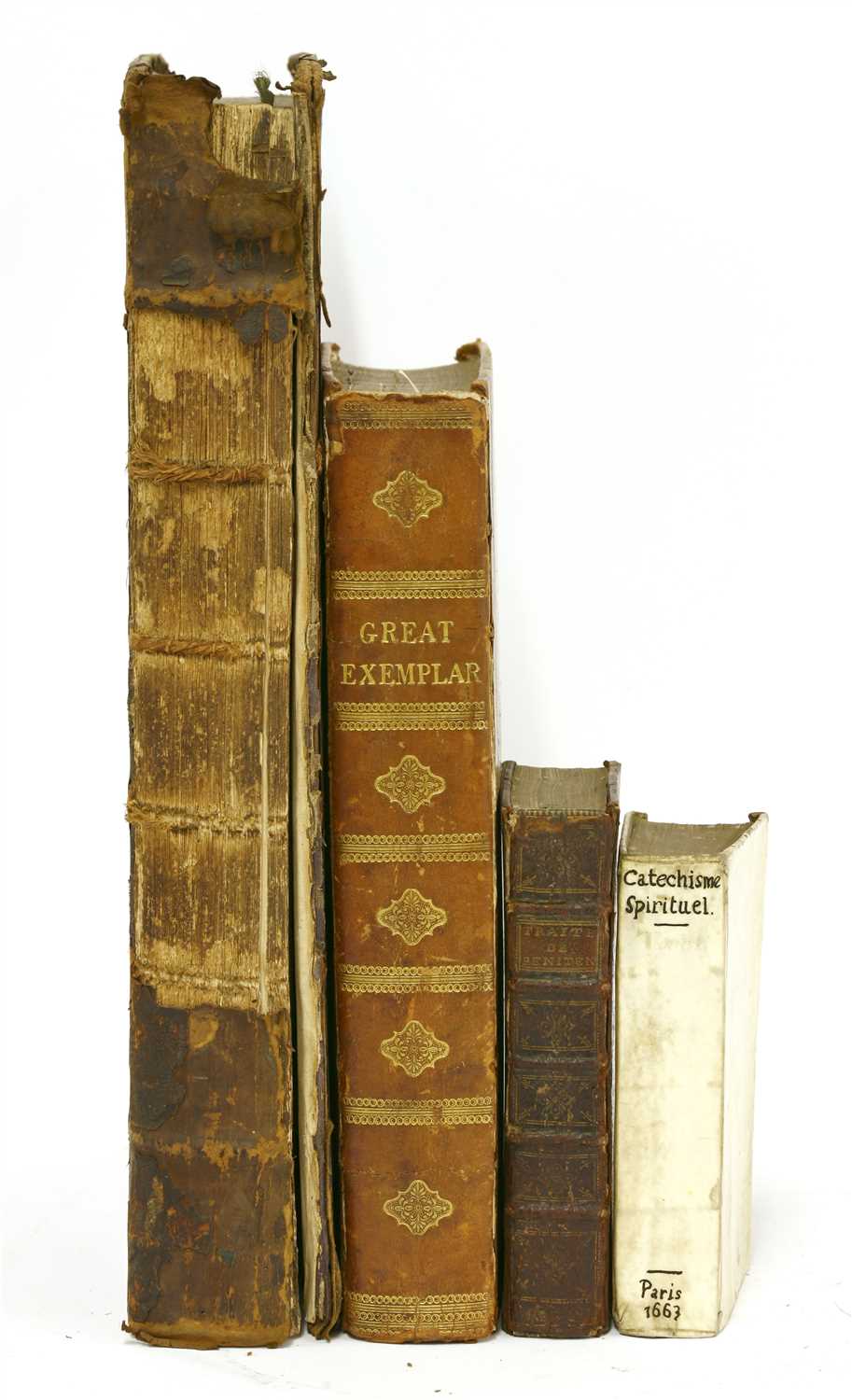 Lot 75 - THEOLOGY: 1- Taylor, J: The Great Exemplar of Sanctity and Holy Life.. In 3 parts.