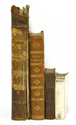 Lot 75 - THEOLOGY: 1- Taylor, J: The Great Exemplar of Sanctity and Holy Life.. In 3 parts.