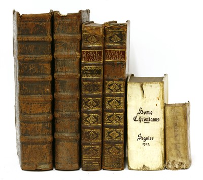 Lot 407 - THEOLOGY: 1- CAVE, Guilielmo [William Cave]: Scriptorum ecclesiasticorum historia literaria..