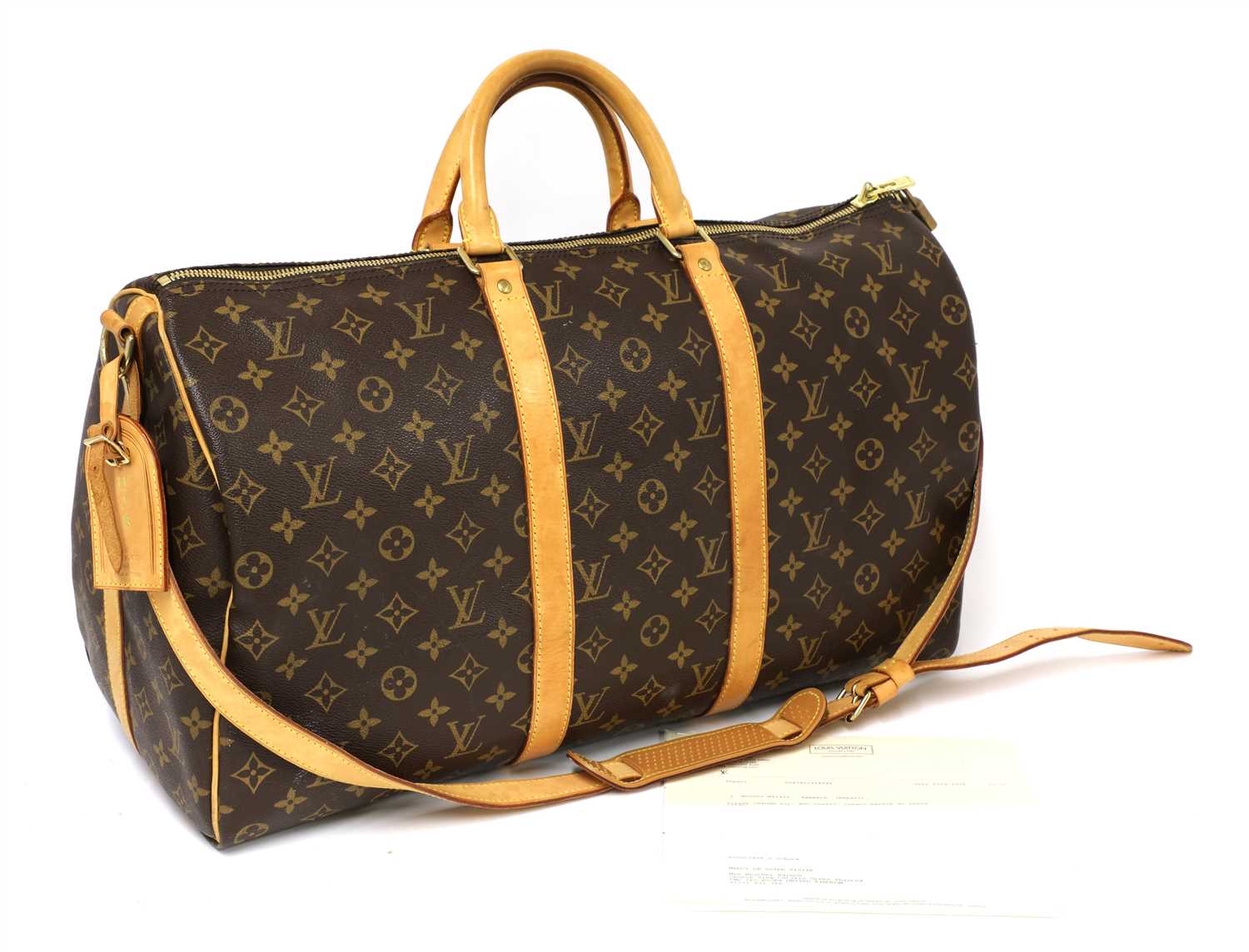 Lot 710 - A Louis Vuitton canvas monogrammed canvas holdall