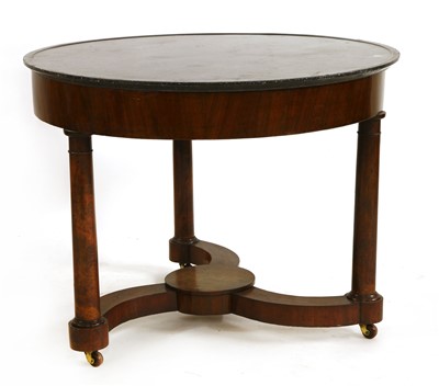 Lot 378 - A French Empire mahogany guéridon