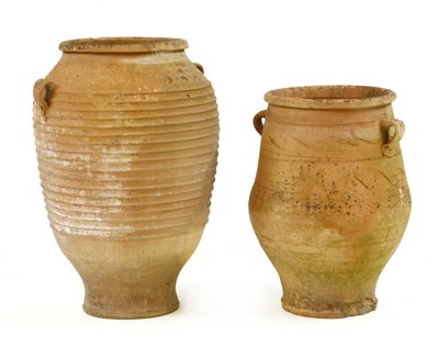 Lot 399 - Two terracotta garden pots