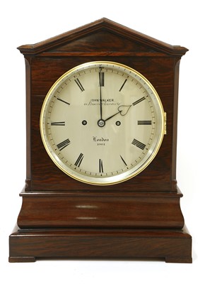 Lot 379 - A rosewood bracket clock
