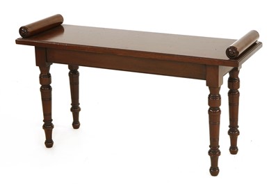 Lot 361 - A late Victorian mahogany window seat