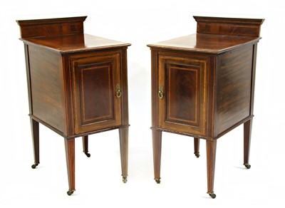Lot 478 - A pair of mahogany pot cupboards