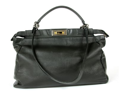 Lot 350 - A Fendi 'Peekaboo' large model handbag