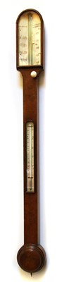 Lot 268A - A Victorian Scottish oak mercury stick barometer by James Mackay Bryson of Edinburgh