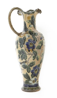 Lot 19 - A large Doulton Lambeth 'Art Union of London' stoneware ewer