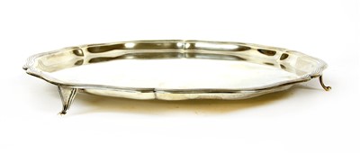 Lot 95 - A hallmarked silver salver