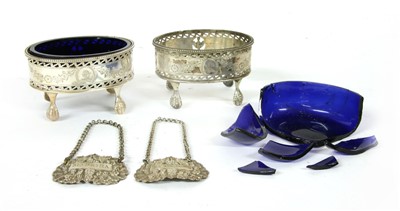 Lot 65 - A pair of George III silver salts
