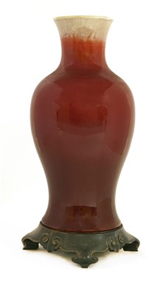 Lot 30 - A Chinese Langyao sang-de-boeuf vase