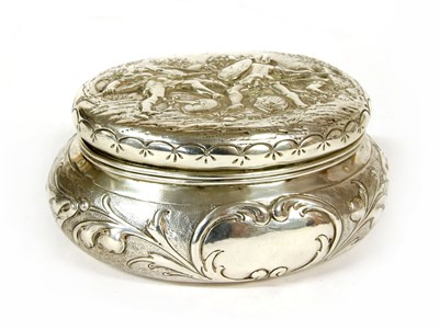 Lot 103 - A German silver sugar box