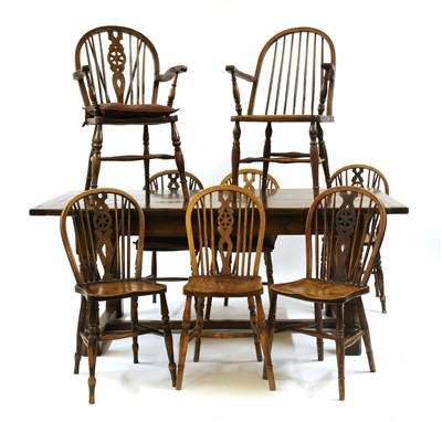 Lot 508 - An oak refectory table