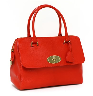 Lot 699 - A Mulberry red 'Del Rey' handbag