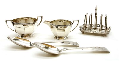 Lot 68 - A pair of Victorian silver table spoons