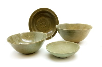 Lot 172 - A Chinese celadon longquan plate