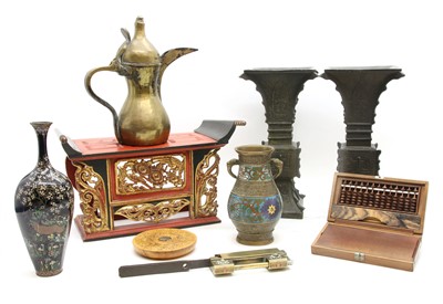 Lot 231 - A collection of Chinese and Japanese metal works