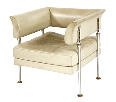 Lot 523 - A Poltrona Frau cream leather armchair