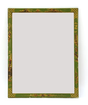 Lot 552 - A 1920s lacquered wall mirror