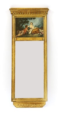 Lot 554 - A Regency style gilt pier mirror