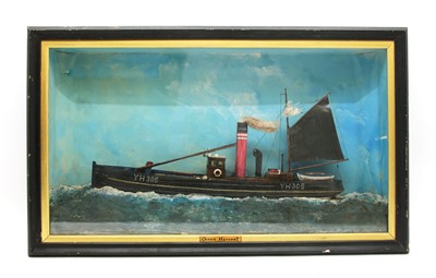 Lot 265 - A 19th century cased ship diorama