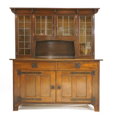 Lot 80 - An Arts and Crafts oak dresser