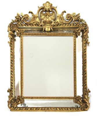 Lot 526A - A gilt and gesso Italianate wall mirror