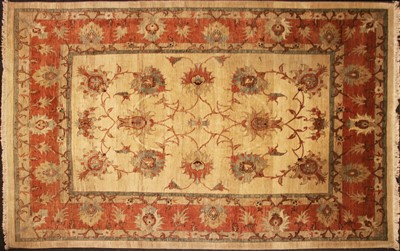 Lot 599 - An Agra woolen carpet