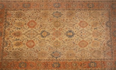 Lot 598 - An Agra woollen rug