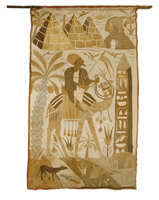 Lot 179 - An Art Deco patchwork wall hanging