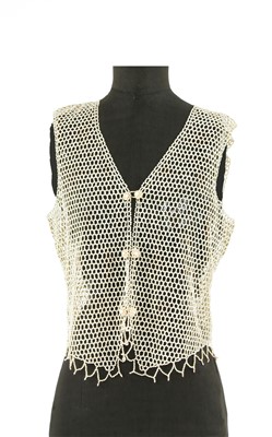 Lot 525 - Two vests made of cultured pearls
