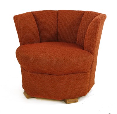 Lot 243 - An Art Deco upholstered tub chair